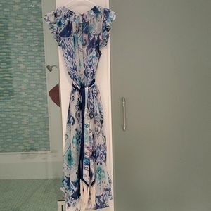 Zimmermann Glassy Ruffle Sleeveless Dress